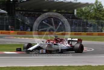 World © Octane Photographic Ltd. Formula 1 – Canadian GP. Qualifying. Alfa Romeo Racing C38 – Kimi Raikkonen. Circuit de Gilles Villeneuve, Montreal, Canada. Saturday 8th June 2019.