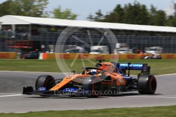 World © Octane Photographic Ltd. Formula 1 – Canadian GP. Qualifying. McLaren MCL34 – Carlos Sainz. Circuit de Gilles Villeneuve, Montreal, Canada. Saturday 8th June 2019.