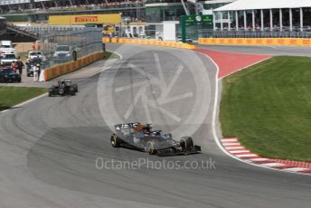 World © Octane Photographic Ltd. Formula 1 – Canadian GP. Race. Rich Energy Haas F1 Team VF19 – Romain Grosjean and Kevin Magnussen. Circuit de Gilles Villeneuve, Montreal, Canada. Sunday 9th June 2019.