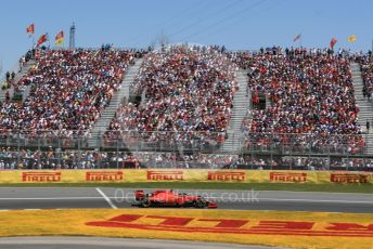 World © Octane Photographic Ltd. Formula 1 – Canadian GP. Race. Scuderia Ferrari SF90 – Sebastian Vettel. Circuit de Gilles Villeneuve, Montreal, Canada. Sunday 9th June 2019.