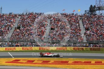 World © Octane Photographic Ltd. Formula 1 – Canadian GP. Race. Alfa Romeo Racing C38 – Kimi Raikkonen. Circuit de Gilles Villeneuve, Montreal, Canada. Sunday 9th June 2019.