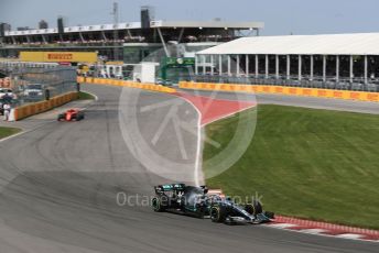 World © Octane Photographic Ltd. Formula 1 – Canadian GP. Race. Mercedes AMG Petronas Motorsport AMG F1 W10 EQ Power+ - Lewis Hamilton and Scuderia Ferrari SF90 – Charles Leclerc. Circuit de Gilles Villeneuve, Montreal, Canada. Sunday 9th June 2019.