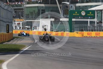 World © Octane Photographic Ltd. Formula 1 – Canadian GP. Race. Rich Energy Haas F1 Team VF19 – Romain Grosjean and ROKiT Williams Racing FW42 – Robert Kubica. Circuit de Gilles Villeneuve, Montreal, Canada. Sunday 9th June 2019.