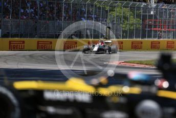 World © Octane Photographic Ltd. Formula 1 – Canadian GP. Race. Renault Sport F1 Team RS19 – Daniel Ricciardo and Alfa Romeo Racing C38 – Antonio Giovinazzi. Circuit de Gilles Villeneuve, Montreal, Canada. Sunday 9th June 2019.
