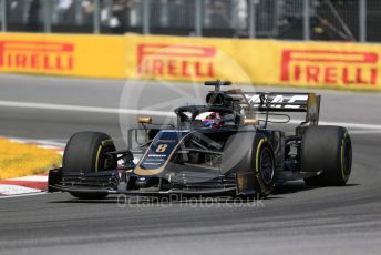 World © Octane Photographic Ltd. Formula 1 – Canadian GP. Race. Rich Energy Haas F1 Team VF19 – Romain Grosjean. Circuit de Gilles Villeneuve, Montreal, Canada. Sunday 9th June 2019.