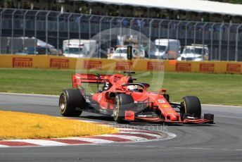 World © Octane Photographic Ltd. Formula 1 – Canadian GP. Race. Scuderia Ferrari SF90 – Sebastian Vettel. Circuit de Gilles Villeneuve, Montreal, Canada. Sunday 9th June 2019.