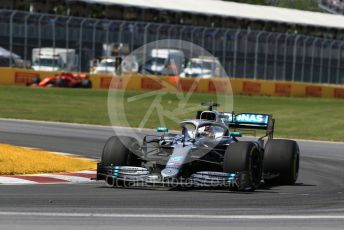 World © Octane Photographic Ltd. Formula 1 – Canadian GP. Race. Mercedes AMG Petronas Motorsport AMG F1 W10 EQ Power+ - Lewis Hamilton and Scuderia Ferrari SF90 – Charles Leclerc. Circuit de Gilles Villeneuve, Montreal, Canada. Sunday 9th June 2019.
