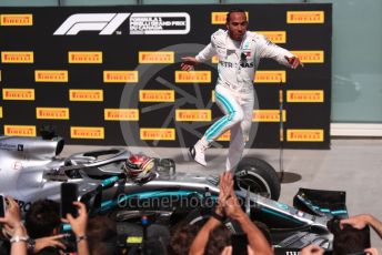 World © Octane Photographic Ltd. Formula 1 – Canadian GP. Parc Ferme. Mercedes AMG Petronas Motorsport AMG F1 W10 EQ Power+ - Lewis Hamilton. Circuit de Gilles Villeneuve, Montreal, Canada. Sunday 9th June 2019.