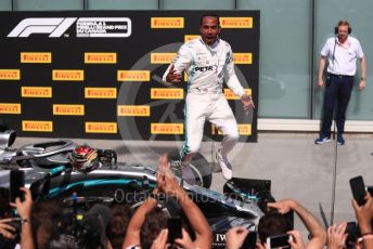 World © Octane Photographic Ltd. Formula 1 – Canadian GP. Parc Ferme. Mercedes AMG Petronas Motorsport AMG F1 W10 EQ Power+ - Lewis Hamilton. Circuit de Gilles Villeneuve, Montreal, Canada. Sunday 9th June 2019.