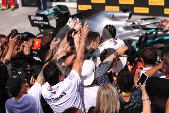 World © Octane Photographic Ltd. Formula 1 – Canadian GP. Parc Ferme. Mercedes AMG Petronas Motorsport AMG F1 W10 EQ Power+ - Lewis Hamilton. Circuit de Gilles Villeneuve, Montreal, Canada. Sunday 9th June 2019.