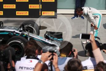 World © Octane Photographic Ltd. Formula 1 – Canadian GP. Parc Ferme. Mercedes AMG Petronas Motorsport AMG F1 W10 EQ Power+ - Lewis Hamilton. Circuit de Gilles Villeneuve, Montreal, Canada. Sunday 9th June 2019.