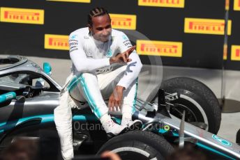 World © Octane Photographic Ltd. Formula 1 – Canadian GP. Parc Ferme. Mercedes AMG Petronas Motorsport AMG F1 W10 EQ Power+ - Lewis Hamilton. Circuit de Gilles Villeneuve, Montreal, Canada. Sunday 9th June 2019.