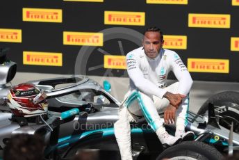 World © Octane Photographic Ltd. Formula 1 – Canadian GP. Parc Ferme. Mercedes AMG Petronas Motorsport AMG F1 W10 EQ Power+ - Lewis Hamilton. Circuit de Gilles Villeneuve, Montreal, Canada. Sunday 9th June 2019.
