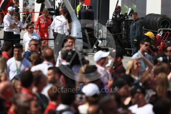 World © Octane Photographic Ltd. Formula 1 – Canadian GP. Parc Ferme. Scuderia Ferrari SF90 – Sebastian Vettel. Circuit de Gilles Villeneuve, Montreal, Canada. Sunday 9th June 2019.