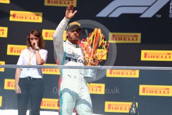 World © Octane Photographic Ltd. Formula 1 – Canadian GP. Podium. Mercedes AMG Petronas Motorsport AMG F1 W10 EQ Power+ - Lewis Hamilton. Circuit de Gilles Villeneuve, Montreal, Canada. Sunday 9th June 2019.