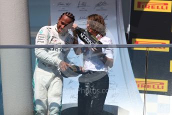 World © Octane Photographic Ltd. Formula 1 – Canadian GP. Podium. Mercedes AMG Petronas Motorsport AMG F1 W10 EQ Power+ - Lewis Hamilton. Circuit de Gilles Villeneuve, Montreal, Canada. Sunday 9th June 2019.