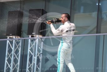 World © Octane Photographic Ltd. Formula 1 – Canadian GP. Podium. Mercedes AMG Petronas Motorsport AMG F1 W10 EQ Power+ - Lewis Hamilton. Circuit de Gilles Villeneuve, Montreal, Canada. Sunday 9th June 2019.