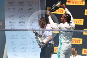 World © Octane Photographic Ltd. Formula 1 – Canadian GP. Podium. Mercedes AMG Petronas Motorsport AMG F1 W10 EQ Power+ - Lewis Hamilton. Circuit de Gilles Villeneuve, Montreal, Canada. Sunday 9th June 2019.