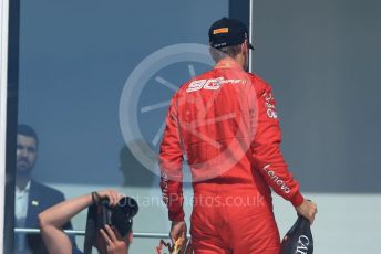 World © Octane Photographic Ltd. Formula 1 – Canadian GP. Podium. Scuderia Ferrari SF90 – Sebastian Vettel. Circuit de Gilles Villeneuve, Montreal, Canada. Sunday 9th June 2019.