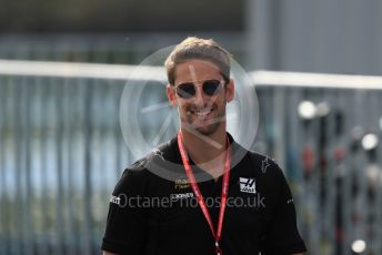 World © Octane Photographic Ltd. Formula 1 – Canadian GP. Paddock. Rich Energy Haas F1 Team VF19 – Romain Grosjean. Circuit de Gilles Villeneuve, Montreal, Canada. Friday 7th June 2019.