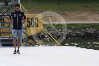 World © Octane Photographic Ltd. Formula 1 – Canadian GP. Paddock. SportPesa Racing Point RP19 - Sergio Perez. Circuit de Gilles Villeneuve, Montreal, Canada. Friday 7th June 2019.