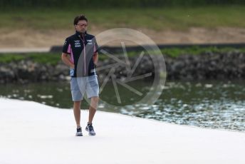 World © Octane Photographic Ltd. Formula 1 – Canadian GP. Paddock. SportPesa Racing Point RP19 - Sergio Perez. Circuit de Gilles Villeneuve, Montreal, Canada. Friday 7th June 2019.