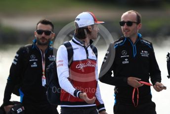 World © Octane Photographic Ltd. Formula 1 – Canadian GP. Paddock. Alfa Romeo Racing C38 – Antonio Giovinazzi and ROKiT Williams Racing FW42 – Robert Kubica. Circuit de Gilles Villeneuve, Montreal, Canada. Friday 7th June 2019.