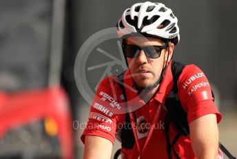 World © Octane Photographic Ltd. Formula 1 – Canadian GP. Paddock. Scuderia Ferrari SF90 – Sebastian Vettel. Circuit de Gilles Villeneuve, Montreal, Canada. Friday 7th June 2019.