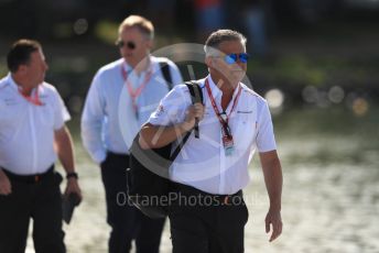 World © Octane Photographic Ltd. Formula 1 - Canadian GP. Paddock. Gil De Ferran - Sporting Director of McLaren. Circuit de Gilles Villeneuve, Montreal, Canada. Friday 7th June 2019.