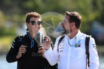 World © Octane Photographic Ltd. Formula 1 – Canadian GP. Paddock. ROKiT Williams Racing FW 42 – George Russell. Circuit de Gilles Villeneuve, Montreal, Canada. Thursday 6th June 2019.