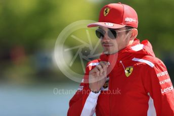 World © Octane Photographic Ltd. Formula 1 – Canadian GP. Paddock. Scuderia Ferrari SF90 – Charles Leclerc. Circuit de Gilles Villeneuve, Montreal, Canada. Thursday 6th June 2019.