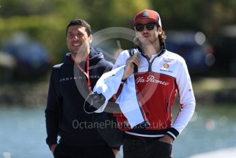 World © Octane Photographic Ltd. Formula 1 – Canadian GP. Paddock. Alfa Romeo Racing C38 – Antonio Giovinazzi. Circuit de Gilles Villeneuve, Montreal, Canada. Thursday 6th June 2019.
