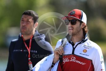 World © Octane Photographic Ltd. Formula 1 – Canadian GP. Paddock. Alfa Romeo Racing C38 – Antonio Giovinazzi. Circuit de Gilles Villeneuve, Montreal, Canada. Thursday 6th June 2019.