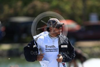 World © Octane Photographic Ltd. Formula 1 – Canadian GP. Paddock. Mercedes AMG Petronas Motorsport AMG F1 W10 EQ Power+ - Lewis Hamilton. Circuit de Gilles Villeneuve, Montreal, Canada. Thursday 6th June 2019.