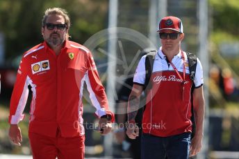 World © Octane Photographic Ltd. Formula 1 – Canadian GP. Paddock. Alfa Romeo Racing C38 – Kimi Raikkonen. Circuit de Gilles Villeneuve, Montreal, Canada. Thursday 6th June 2019.