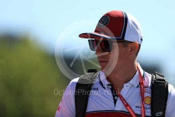 World © Octane Photographic Ltd. Formula 1 – Canadian GP. Paddock. Alfa Romeo Racing C38 – Kimi Raikkonen. Circuit de Gilles Villeneuve, Montreal, Canada. Thursday 6th June 2019.