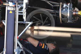 World © Octane Photographic Ltd. Formula 1 – Canadian GP. Pitlane. Aston Martin Red Bull Racing RB15. Circuit de Gilles Villeneuve, Montreal, Canada. Thursday 6th June 2019.