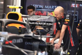 World © Octane Photographic Ltd. Formula 1 – Canadian GP. Pitlane. Aston Martin Red Bull Racing RB15. Circuit de Gilles Villeneuve, Montreal, Canada. Thursday 6th June 2019.