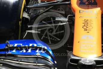 World © Octane Photographic Ltd. Formula 1 – Canadian GP. Scrutineering. McLaren MCL34. Circuit de Gilles Villeneuve, Montreal, Canada. Thursday 6th June 2019.