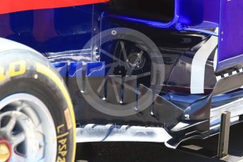 World © Octane Photographic Ltd. Formula 1 – Canadian GP. Scrutineering. Scuderia Toro Rosso STR14t. Circuit de Gilles Villeneuve, Montreal, Canada. Thursday 6th June 2019.