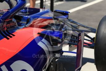 World © Octane Photographic Ltd. Formula 1 – Canadian GP. Scrutineering. Scuderia Toro Rosso STR14t. Circuit de Gilles Villeneuve, Montreal, Canada. Thursday 6th June 2019.