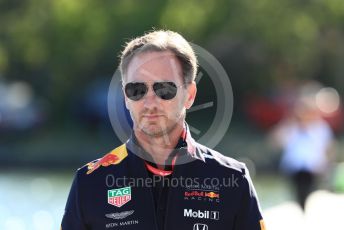 World © Octane Photographic Ltd. Formula 1 - Canadian GP. Paddock. Christian Horner - Team Principal of Red Bull Racing. Circuit de Gilles Villeneuve, Montreal, Canada. Saturday 8th June 2019.