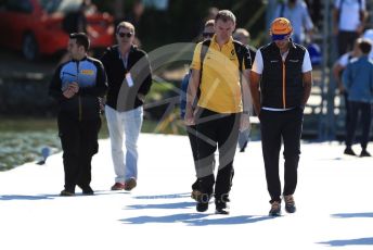 World © Octane Photographic Ltd. Formula 1 – Canadian GP. Paddock. McLaren MCL34 – Carlos Sainz. Circuit de Gilles Villeneuve, Montreal, Canada. Saturday 8th June 2019.