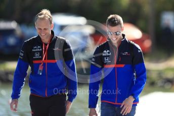 World © Octane Photographic Ltd. Formula 1 – Canadian GP. Paddock. Scuderia Toro Rosso STR14 – Daniil Kvyat. Circuit de Gilles Villeneuve, Montreal, Canada. Saturday 8th June 2019.