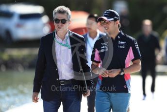 World © Octane Photographic Ltd. Formula 1 – Canadian GP. Paddock. SportPesa Racing Point RP19 - Sergio Perez. Circuit de Gilles Villeneuve, Montreal, Canada. Saturday 8th June 2019.