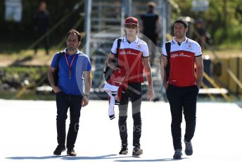 World © Octane Photographic Ltd. Formula 1 – Canadian GP. Paddock. Alfa Romeo Racing C38 – Antonio Giovinazzi. Circuit de Gilles Villeneuve, Montreal, Canada. Saturday 8th June 2019.
