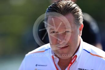 World © Octane Photographic Ltd. Formula 1 - Canadian GP. Paddock. Zak Brown - Executive Director of McLaren Technology Group. Circuit de Gilles Villeneuve, Montreal, Canada. Sunday 9th June 2019.
