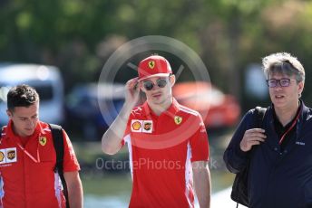 World © Octane Photographic Ltd. Formula 1 – Canadian GP. Paddock. Scuderia Ferrari SF90 – Charles Leclerc. Circuit de Gilles Villeneuve, Montreal, Canada. Sunday 9th June 2019.