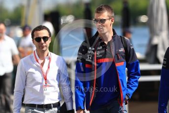 World © Octane Photographic Ltd. Formula 1 – Canadian GP. Paddock. Scuderia Toro Rosso STR14 – Daniil Kvyat. Circuit de Gilles Villeneuve, Montreal, Canada. Sunday 9th June 2019.