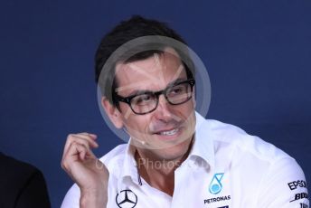 World © Octane Photographic Ltd. Formula 1 - Canadian GP – Friday FIA Team Press Conference. Toto Wolff - Executive Director & Head of Mercedes - Benz Motorsport. Circuit de Gilles Villeneuve, Montreal, Canada. Friday 7th June 2019.